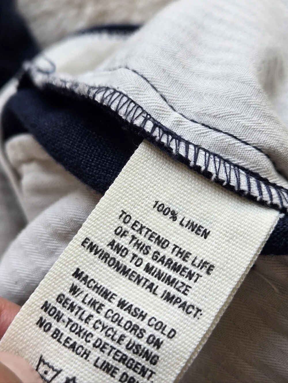 Alex Mill Linen 100% Navy Blue Standard Pleated 100% Linen Pants Men's Size 31